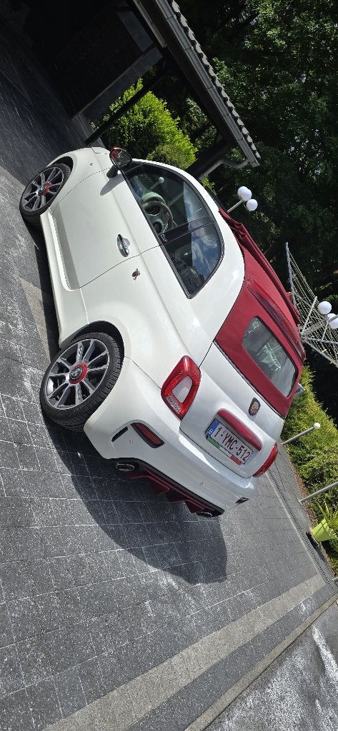 Fiat 500c unique kit abarth 12essence A VOIR///////////////, Auto's, Fiat, Leder, Particulier, 500C, Rood