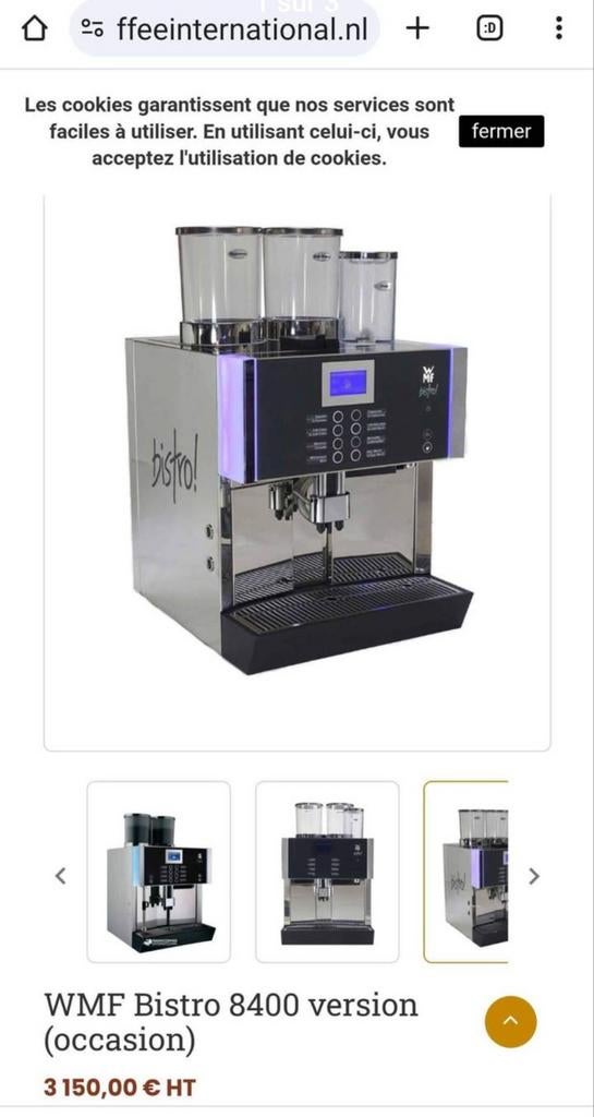 Machine à café professionnels entièrement en inox avec écran, Electroménager, Machine à espresso, Ne fonctionne pas, Autres types