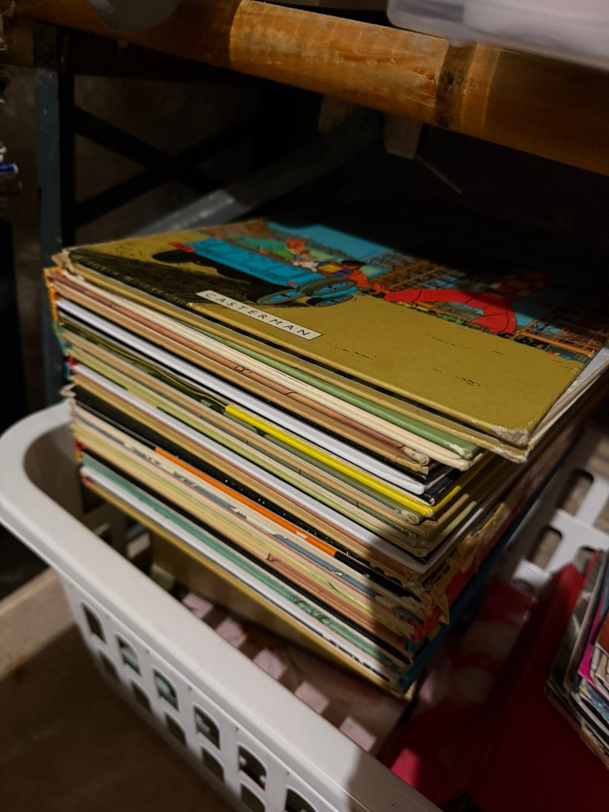 Lot de 17 bandes dessinées Tintin Casterman, Enlèvement, Utilisé