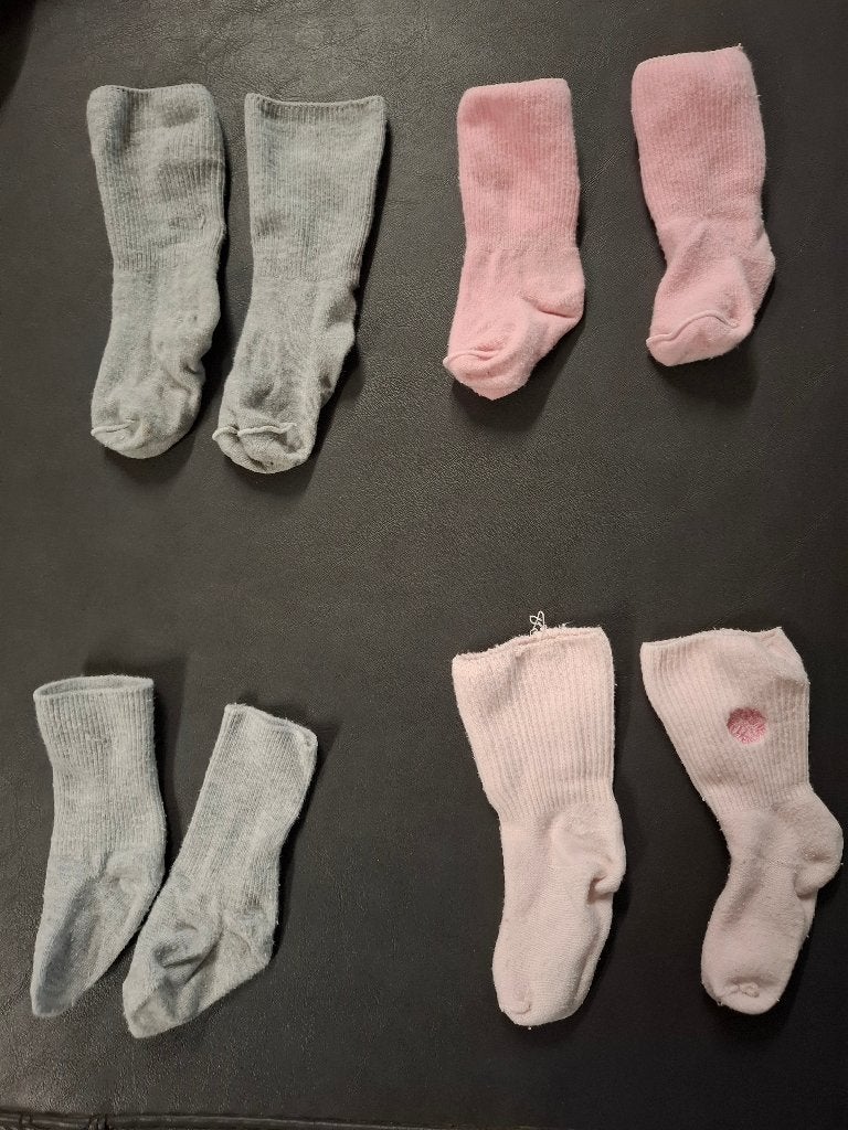 Baby sokjes 3 - 6 maanden, Kinderen en Baby's, Babykleding | Schoentjes en Sokjes, Gebruikt, Meisje, Ophalen of Verzenden, Sokjes