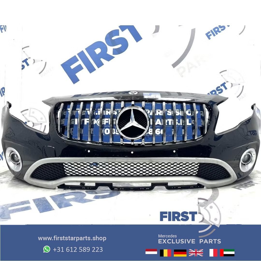 W156 BUMPER GLA COMPLEET X156 VOORBUMPER X156 ZWART WIT GRIJ