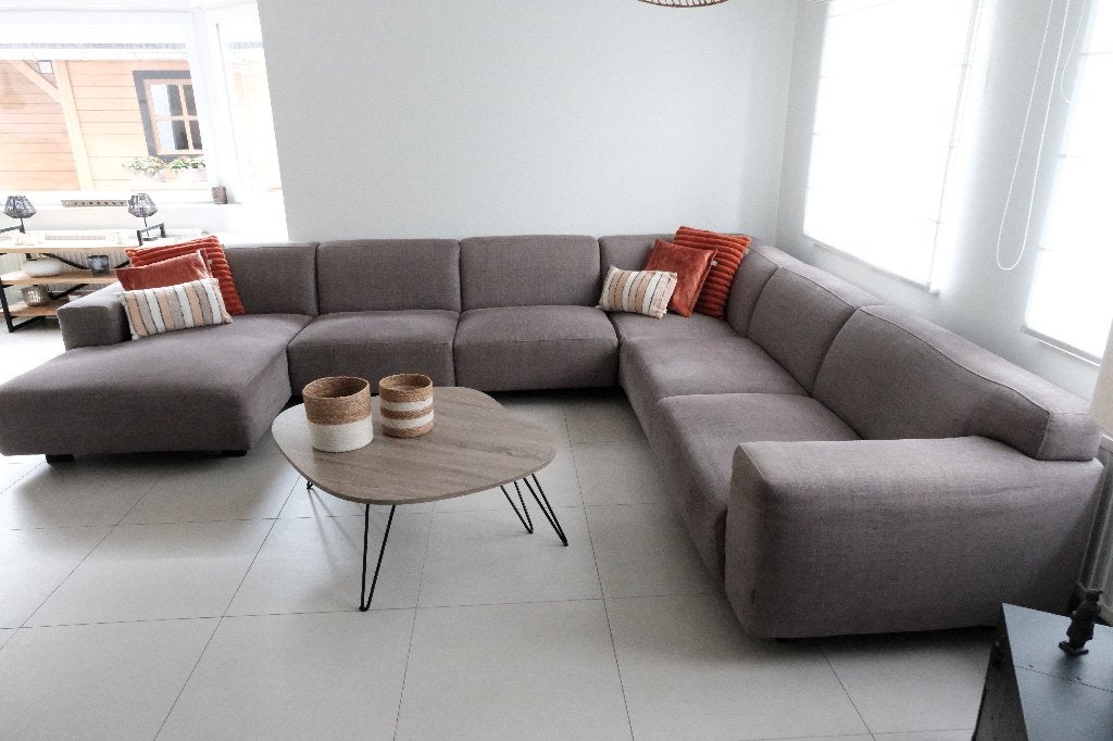 Canapé d'angle modulaire avec méridienne, 150 cm ou plus, Quatre personnes ou plus, Contemporain, Enlèvement