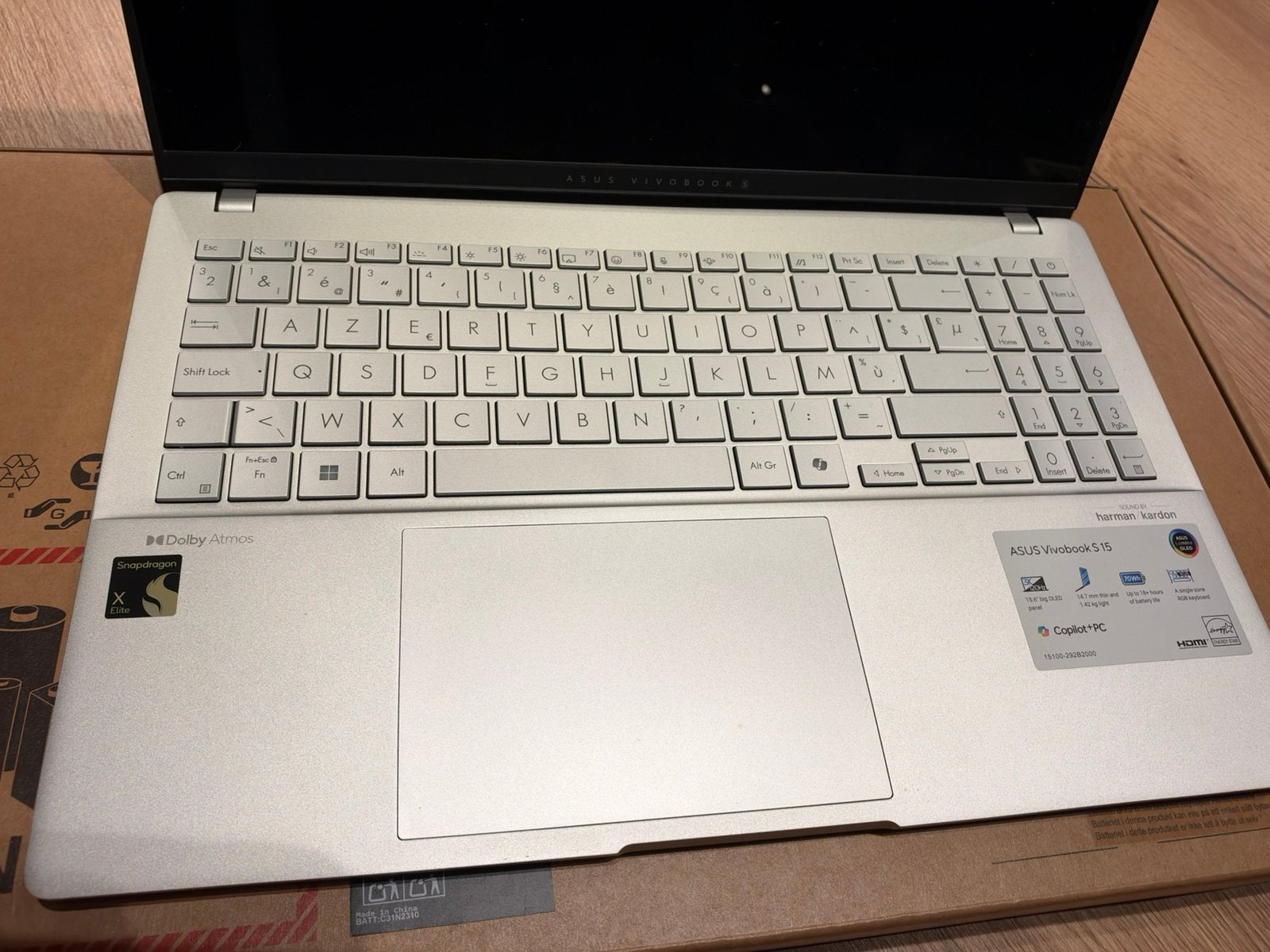 ASUS VIVOBOOK S 5507Q - OLED - 1Tb - SnapDragon X Elite, Ophalen, Asus, 15 inch, Zo goed als nieuw