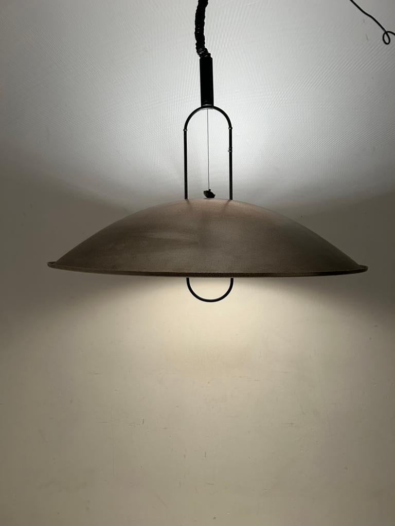 Vintage hanglamp Ø80 Artemide Macumba Ernesto Gismondi, Huis en Inrichting, Lampen | Hanglampen, Ophalen, Gebruikt, Vintage Italiaans design