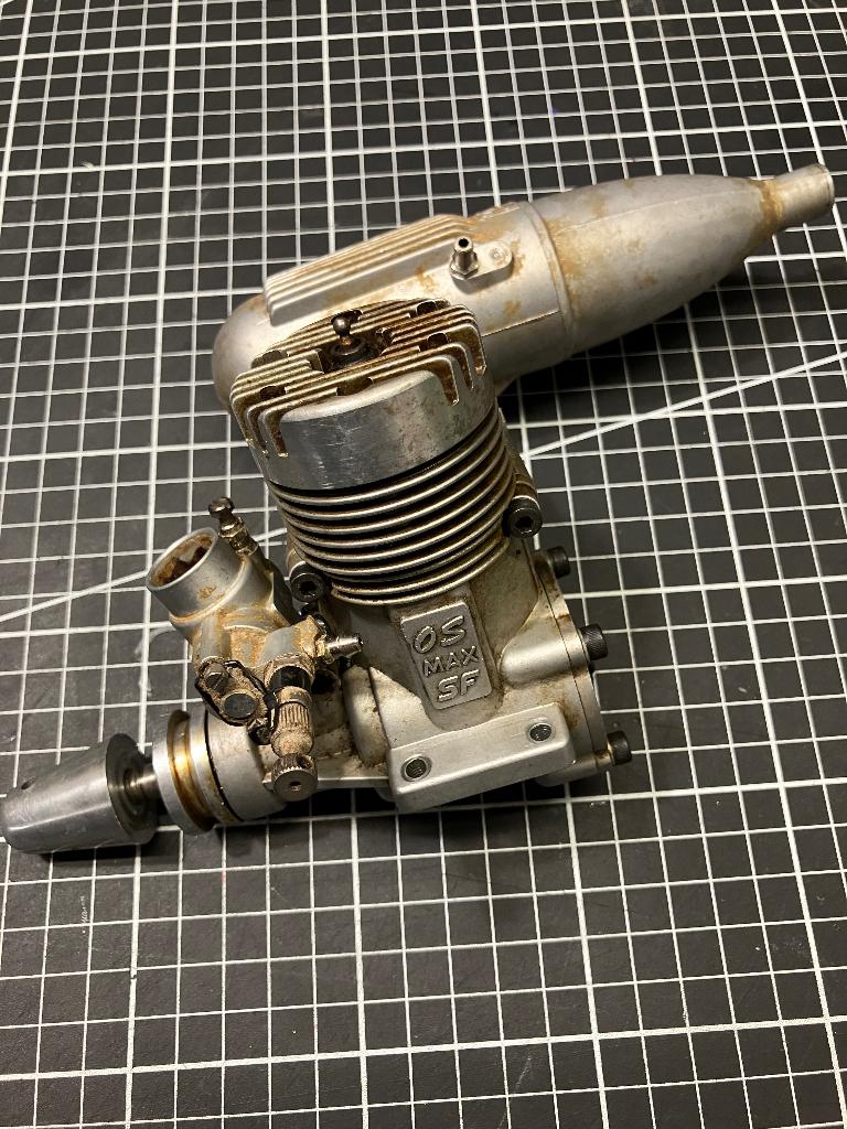 Modelbouwmotor OS Max 60 10 cc, Hobby en Vrije tijd, Ophalen of Verzenden, Gebruikt, Nitro