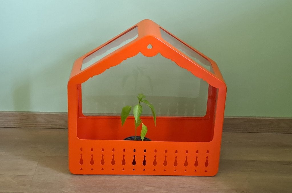 Mini serre d'intérieur Ikéa, Huis en Inrichting, Ophalen, Gebruikt, Oranje, Metaal