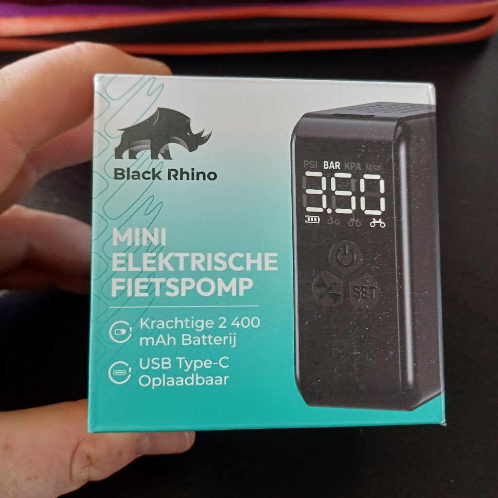Mini elektrische fietspomp, Ophalen of Verzenden, Zo goed als nieuw