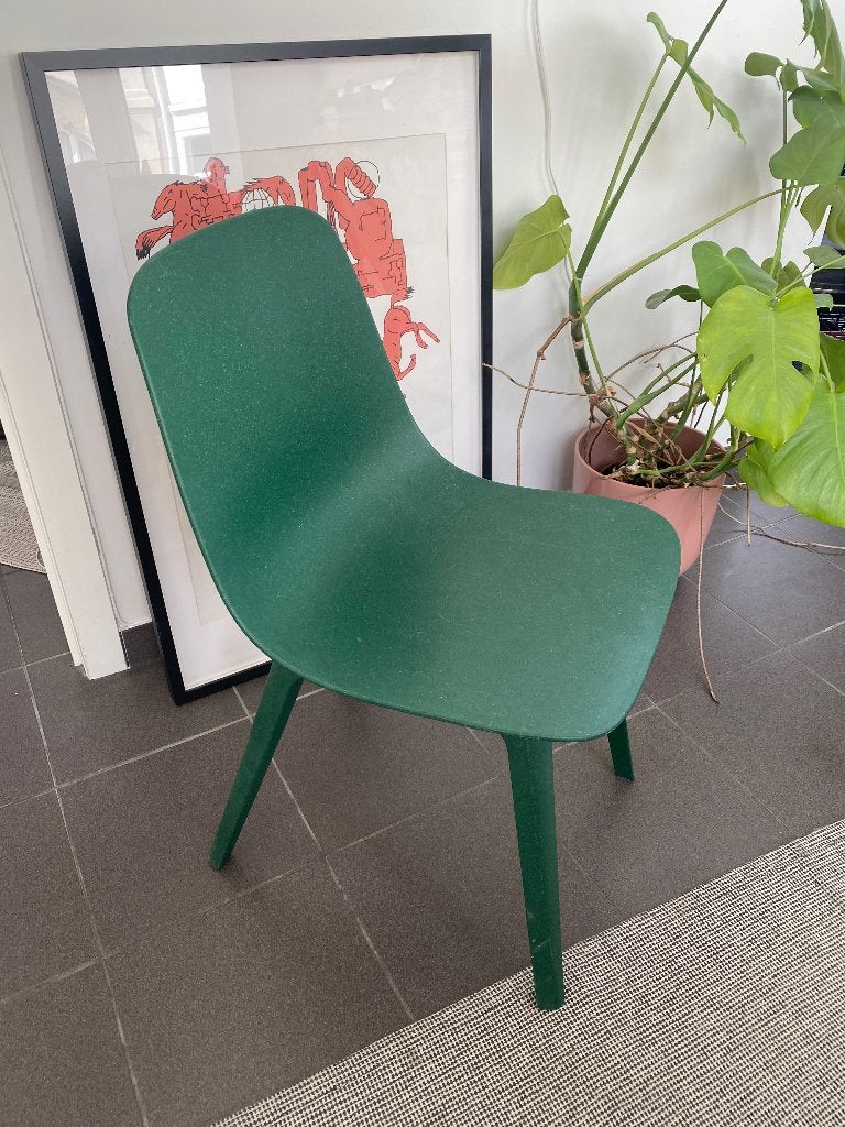Ikea stoel odger eetkamer groen, Ophalen, Kunststof, Overige kleuren, Zo goed als nieuw