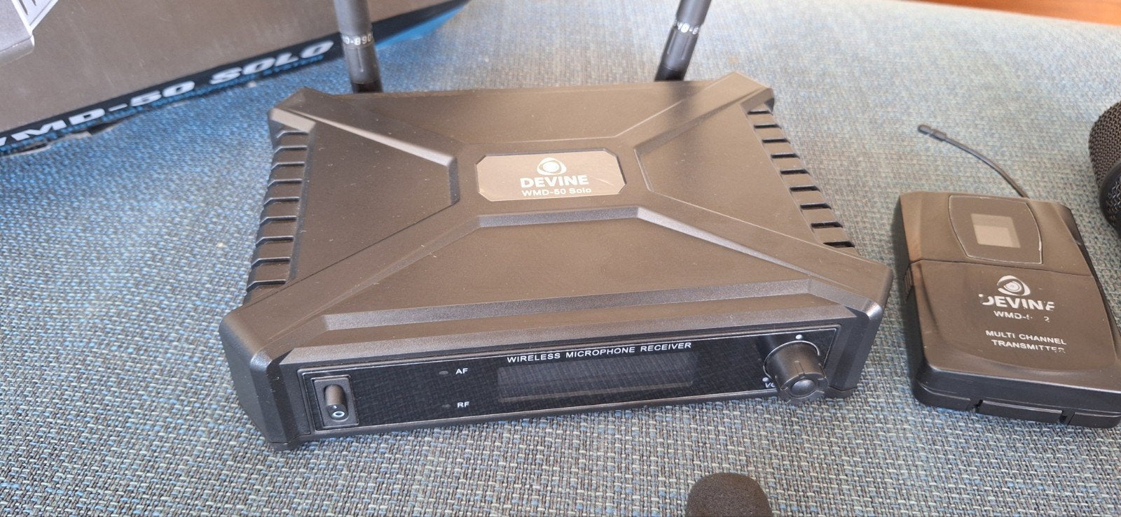 devine wmd 50 solo plus bodypack, Muziek en Instrumenten, Microfoons, Ophalen of Verzenden, Zo goed als nieuw, Zangmicrofoon, Draadloos