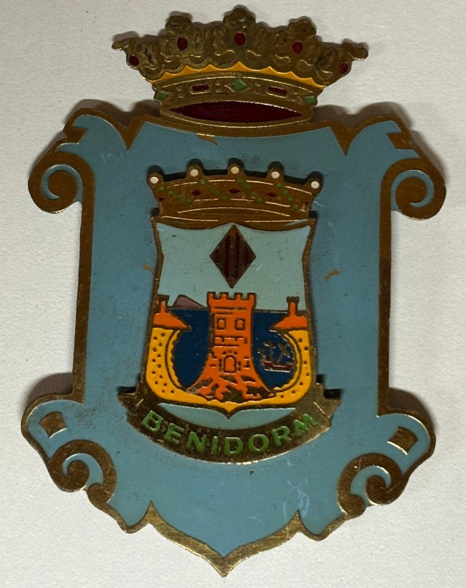 Embleem voor op auto BENIDORM  plaque auto nummerplaat, Antiquités & Art, Curiosités & Brocante, Enlèvement