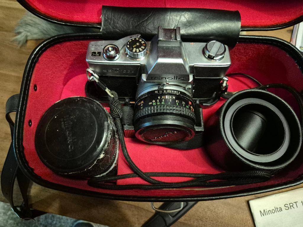 minolta srt 100B, Audio, Tv en Foto, Fotocamera's Analoog, Ophalen of Verzenden, Zo goed als nieuw, Minolta