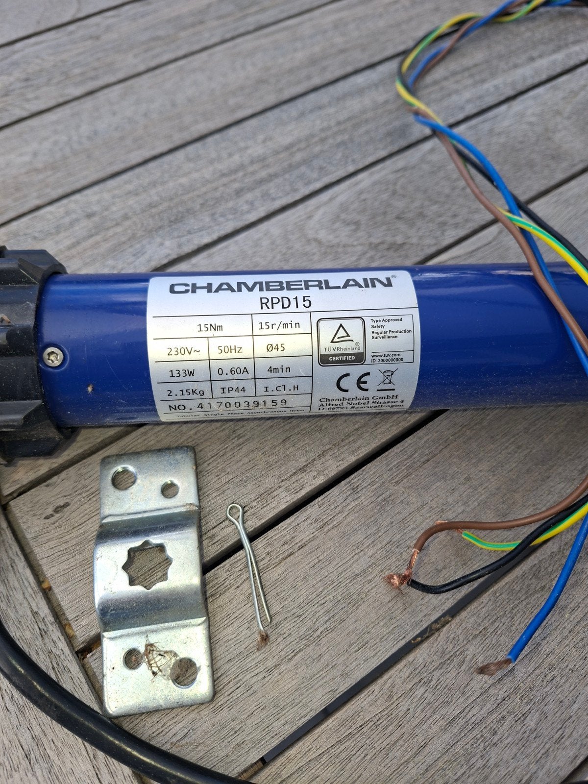 moteur électrique pour volet marque chamberlain, Bricolage & Construction, Enlèvement, Comme neuf