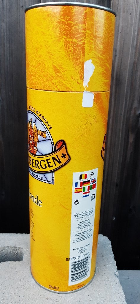 BIER Grimbergen fleskoker (leeg) voor fles van 75cl, Verzamelen, Biermerken, Ophalen of Verzenden, Zo goed als nieuw, Overige typen