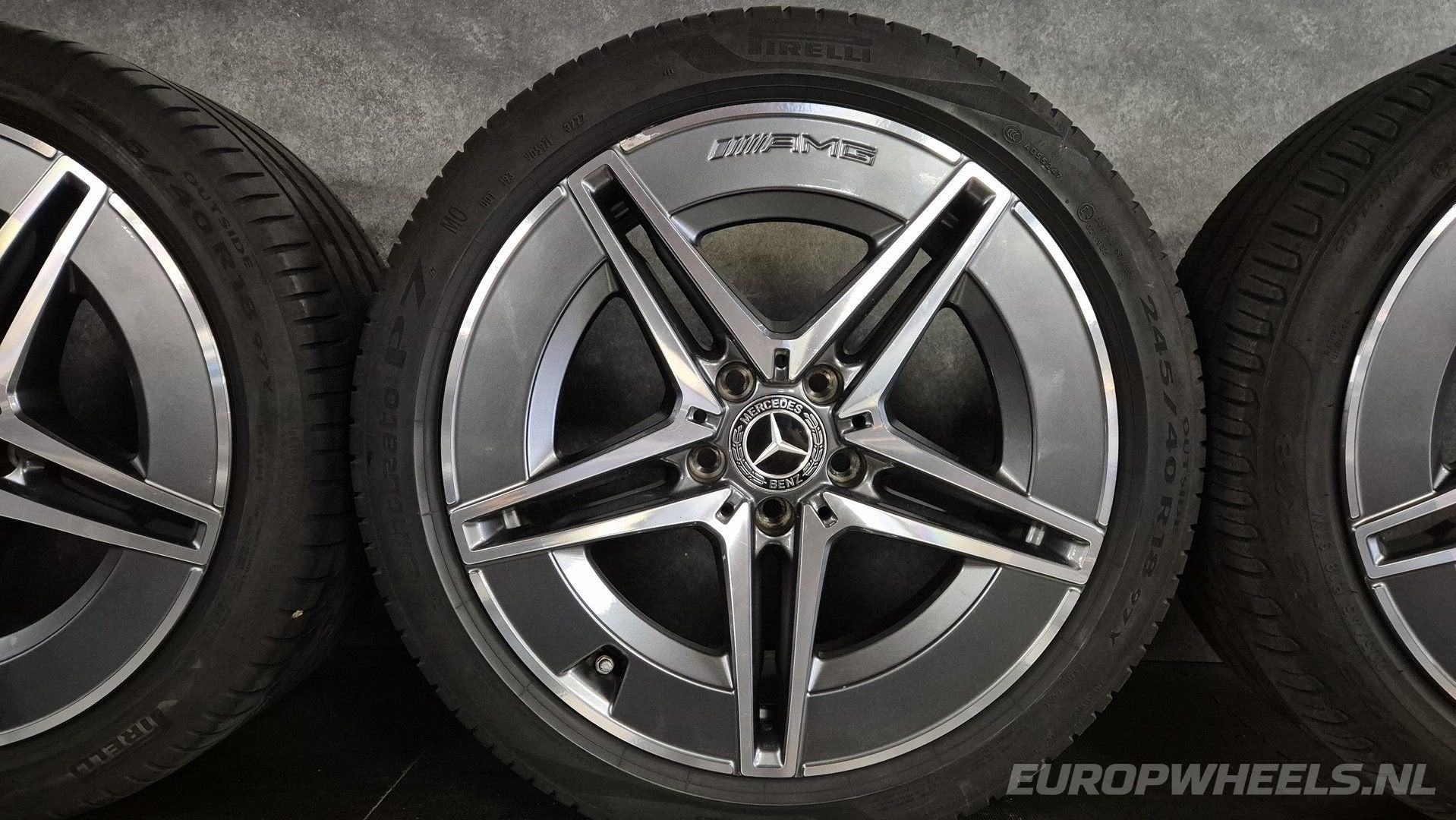 18 inch Mercedes velgen C klasse W206 AMG zomerbanden S206, Pneus et Jantes, Véhicule de tourisme, Pneus été, -