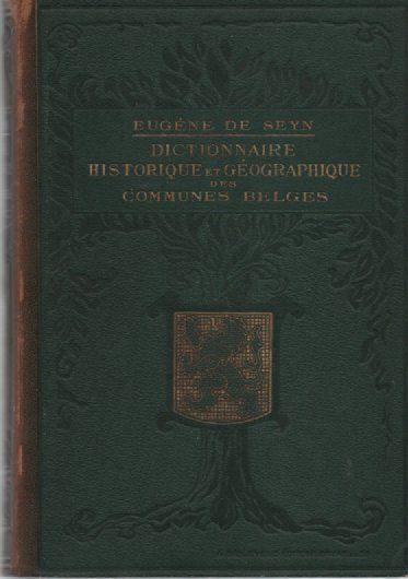 Historisc & geografisch woordenboek van Belgische gemeenten, Boeken, Ophalen of Verzenden, Zo goed als nieuw, Eugène DE SEYN