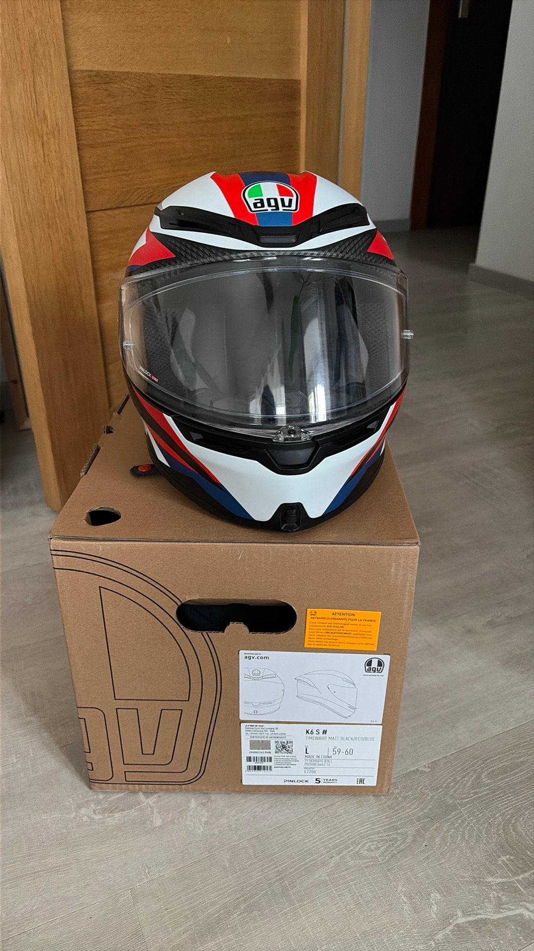 Casque intégral AGV K6 S Timewarp - Taille L, Enlèvement, S, Casque intégral, AGV