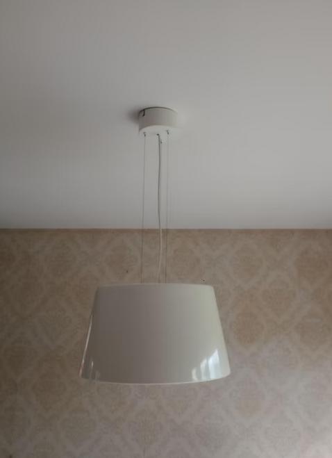 Lamp luster, Gebruikt, Landelijk, huiselijk, Ophalen of Verzenden, Metaal