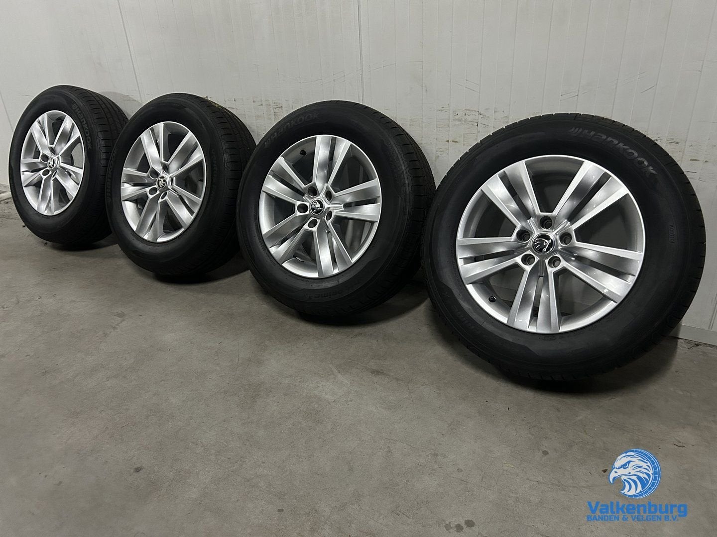7mm! Originele Skoda Kodiaq 17 inch velgen 5x112 zomerbanden, -, -, Banden en Velgen, 17 inch