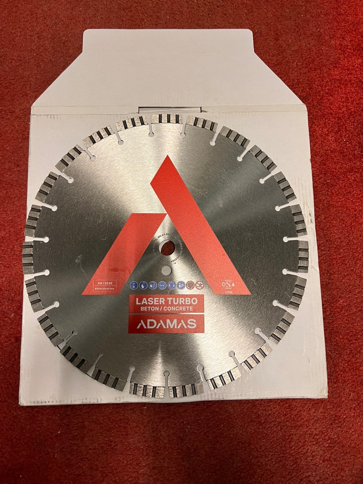 Diamant zaagbladen adamas 350mm, Ophalen, Zo goed als nieuw