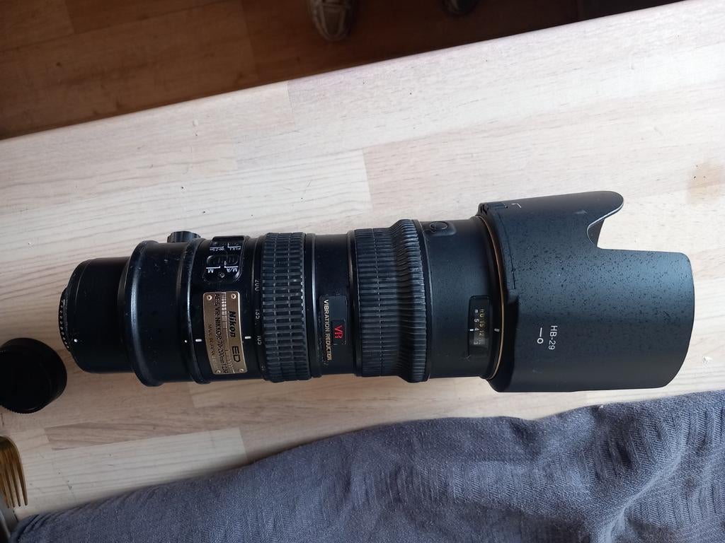 Nikon nikkor 70-200, Ophalen, Gebruikt