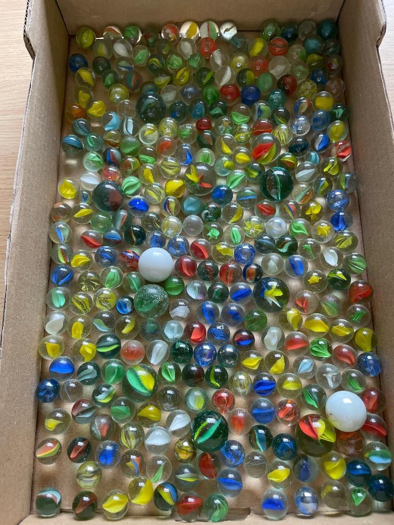Knikkers - grote hoeveelheid - klein en groot formaat, Collections, Jouets, Comme neuf, Enlèvement ou Envoi