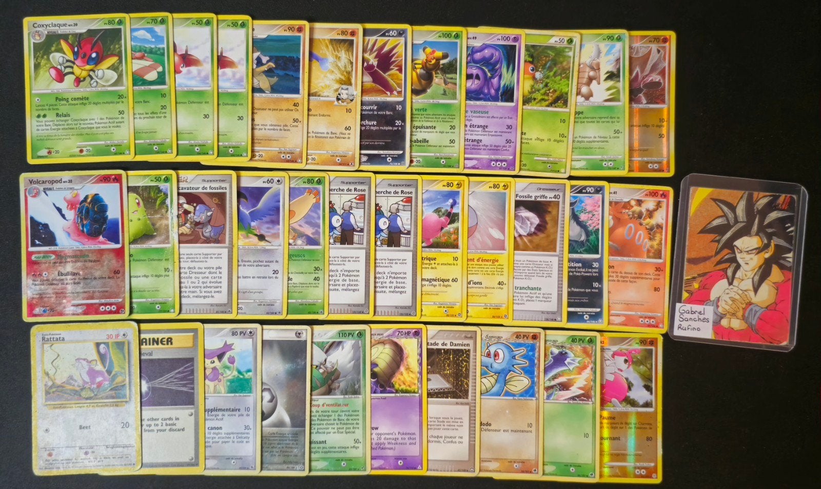 Lot 34 cartes Pokémon vintage – années 2000 – FR & EN, Enlèvement, Utilisé, Plusieurs cartes, Foil