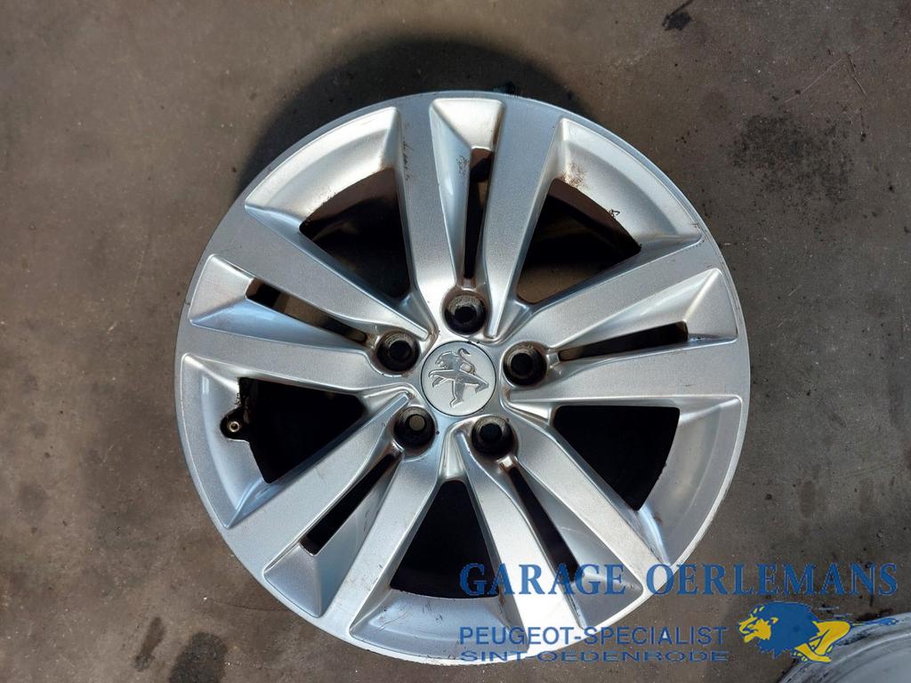 lichtmetalen velg 16 inch peugeot 308 sw 1.6 hdi 9677989577, Gebruikt, -, -, ARN erkend