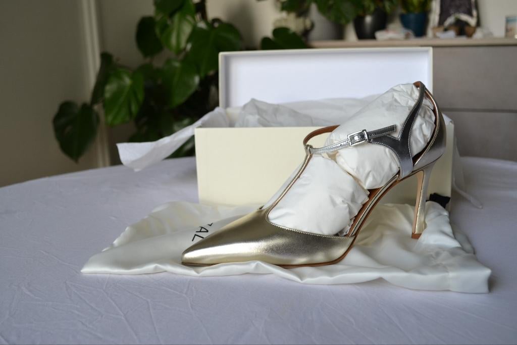 Ghazal pomp, Zilver - nieuw, Kleding | Dames, Trouwkleding en Trouwaccessoires, Overige kleuren, Verzenden, Ghazal, Schoenen