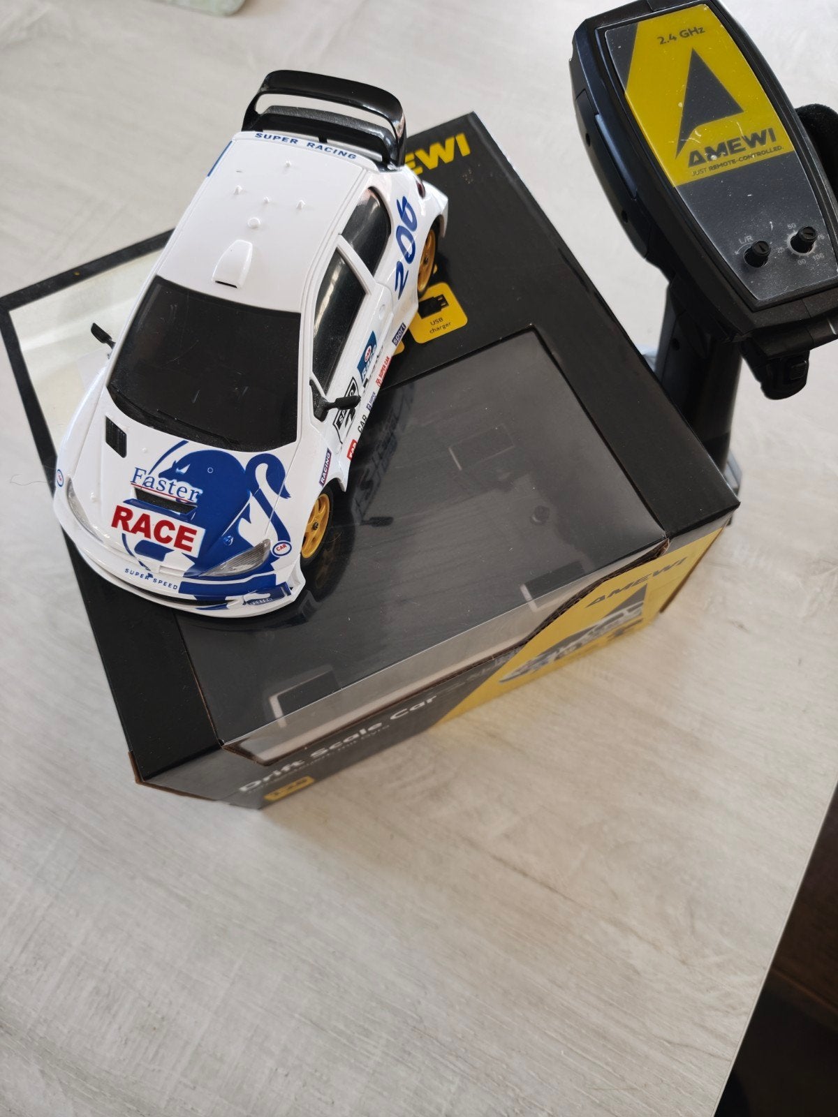 amewi Peugeot 206 Drifter compleet rijklaar, Ophalen, Zo goed als nieuw