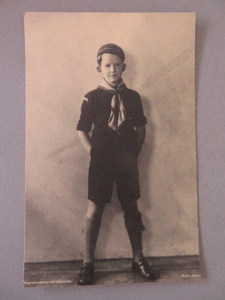 Rariteit postkaart Koning Boudewijn bij de scouts scouting, Collections, Scoutisme, Envoi, Comme neuf, Autres types