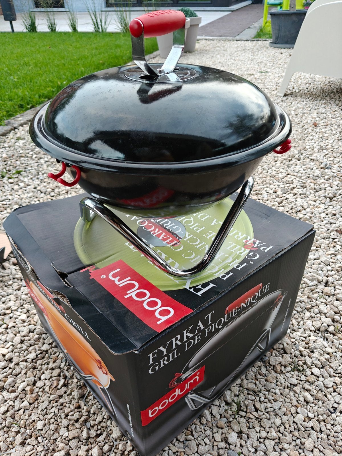 Bodum houtskoolbarbecue, Jardin & Terrasse, Barbecues au charbon de bois, Enlèvement, Comme neuf, BODUM