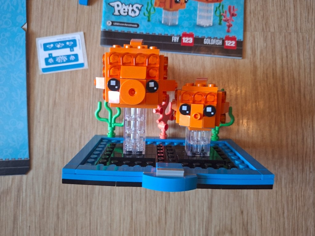 LEGO BrickHeadz Pets 40442 Goldfish & Fry - Heel goede staat, Compleet, BrickHeadz, Lego, Ophalen of Verzenden
