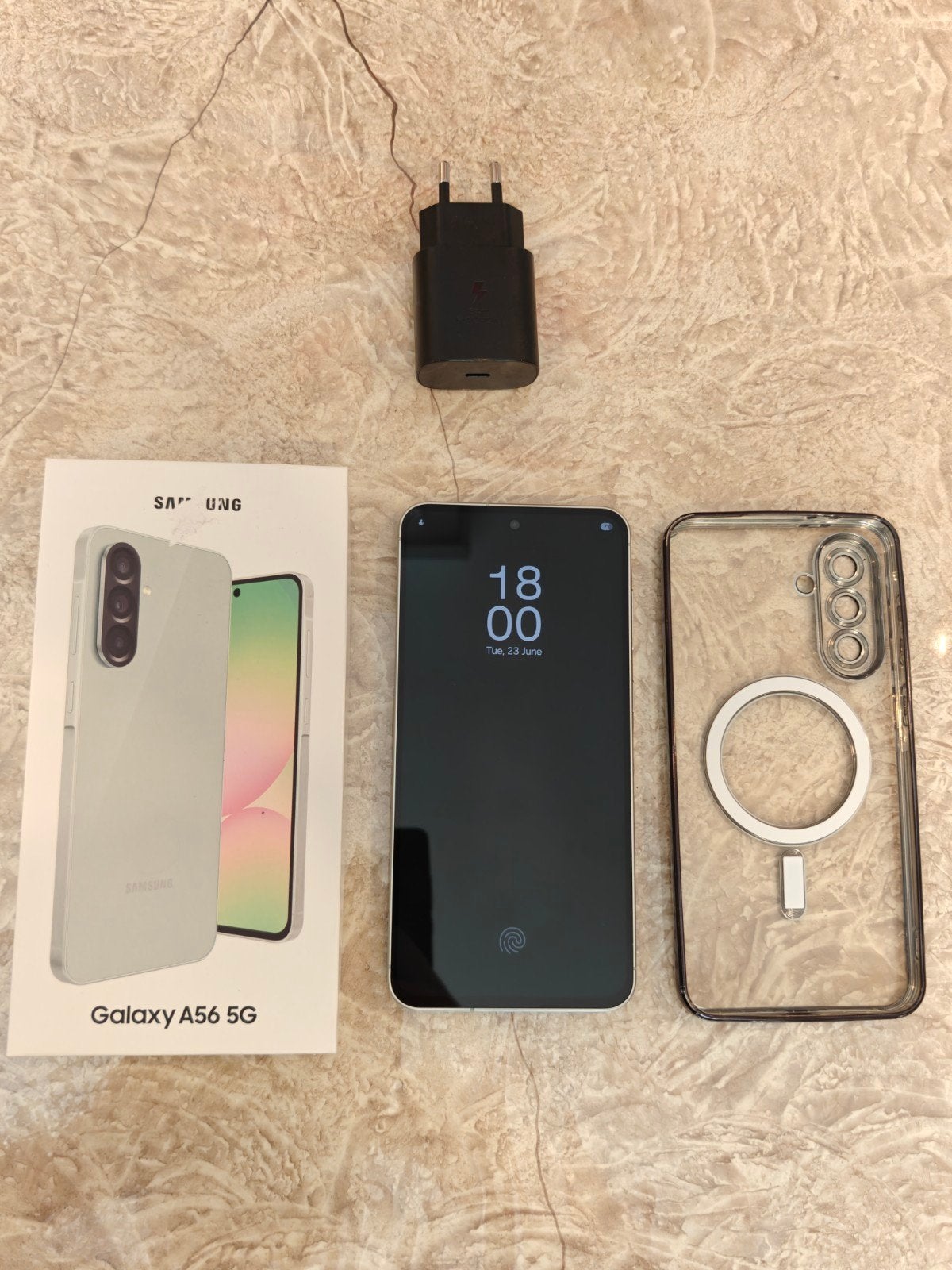 SAMSUNG A56 - Kleur: Awesome Olive - Nog 1 Jaar garantie, Ophalen, Zo goed als nieuw