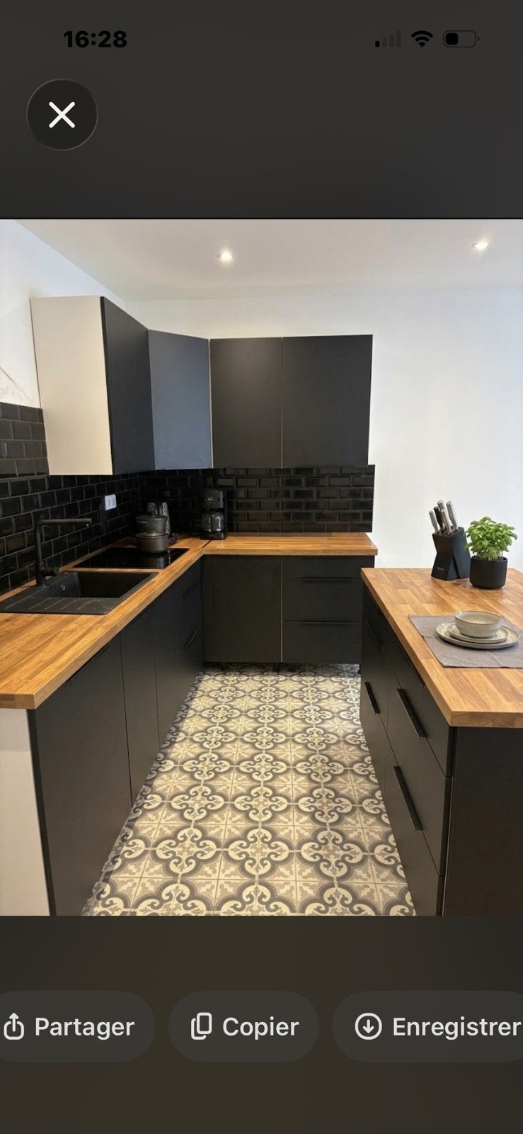 Cuisine modulabe noir matt, Ophalen, Zo goed als nieuw, Zwart