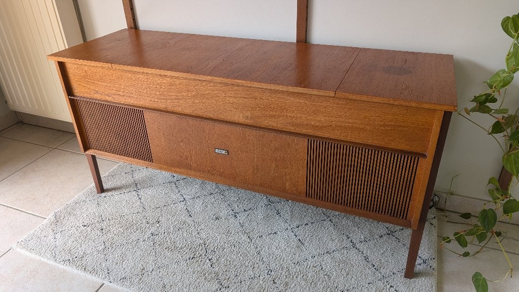Vintage G&C platenspeler meubel, Audio, Tv en Foto, Platenspelers, Gebruikt, Platenspeler, Overige merken, Automatisch, Ophalen