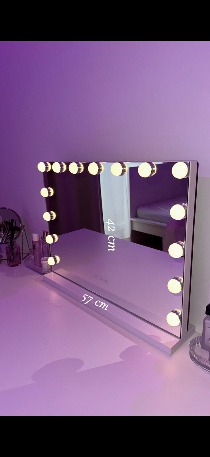 Miroir de maquillage Hollywood LED tactile, Ophalen, Zo goed als nieuw