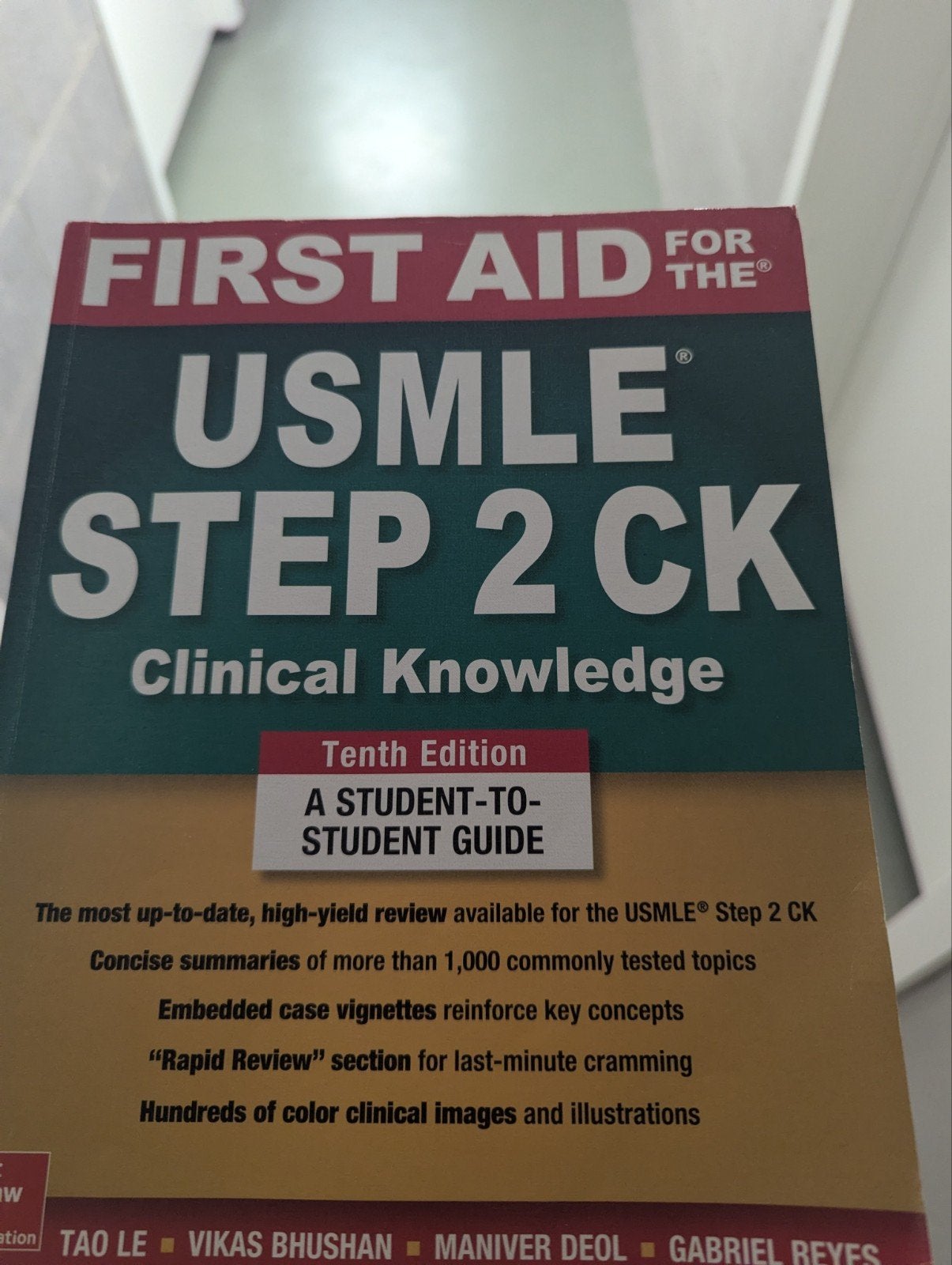 First aid USMLE step 2 ck, Enlèvement ou Envoi
