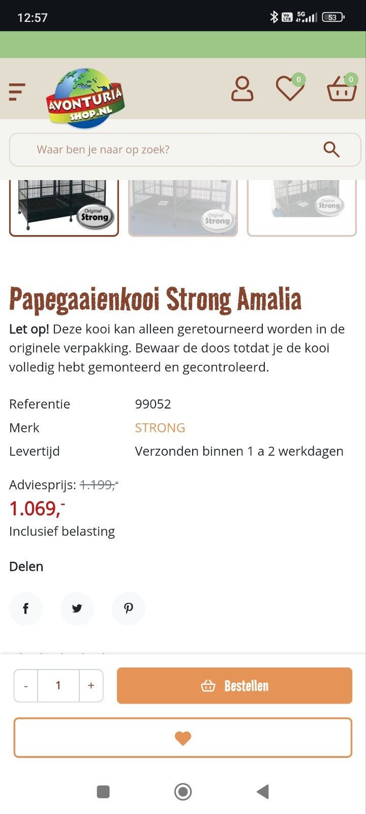 dubbele papegaaien kooi