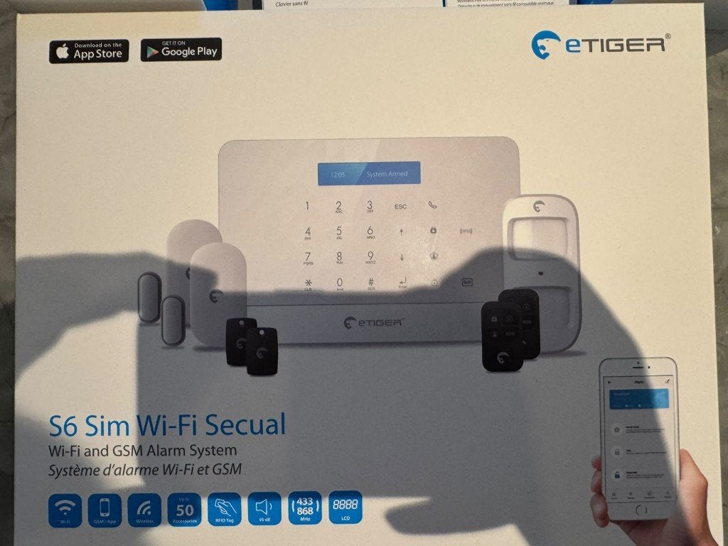 eTiger S6 alarme complet Wi-Fi/GSM + accessoires, Enlèvement, Neuf