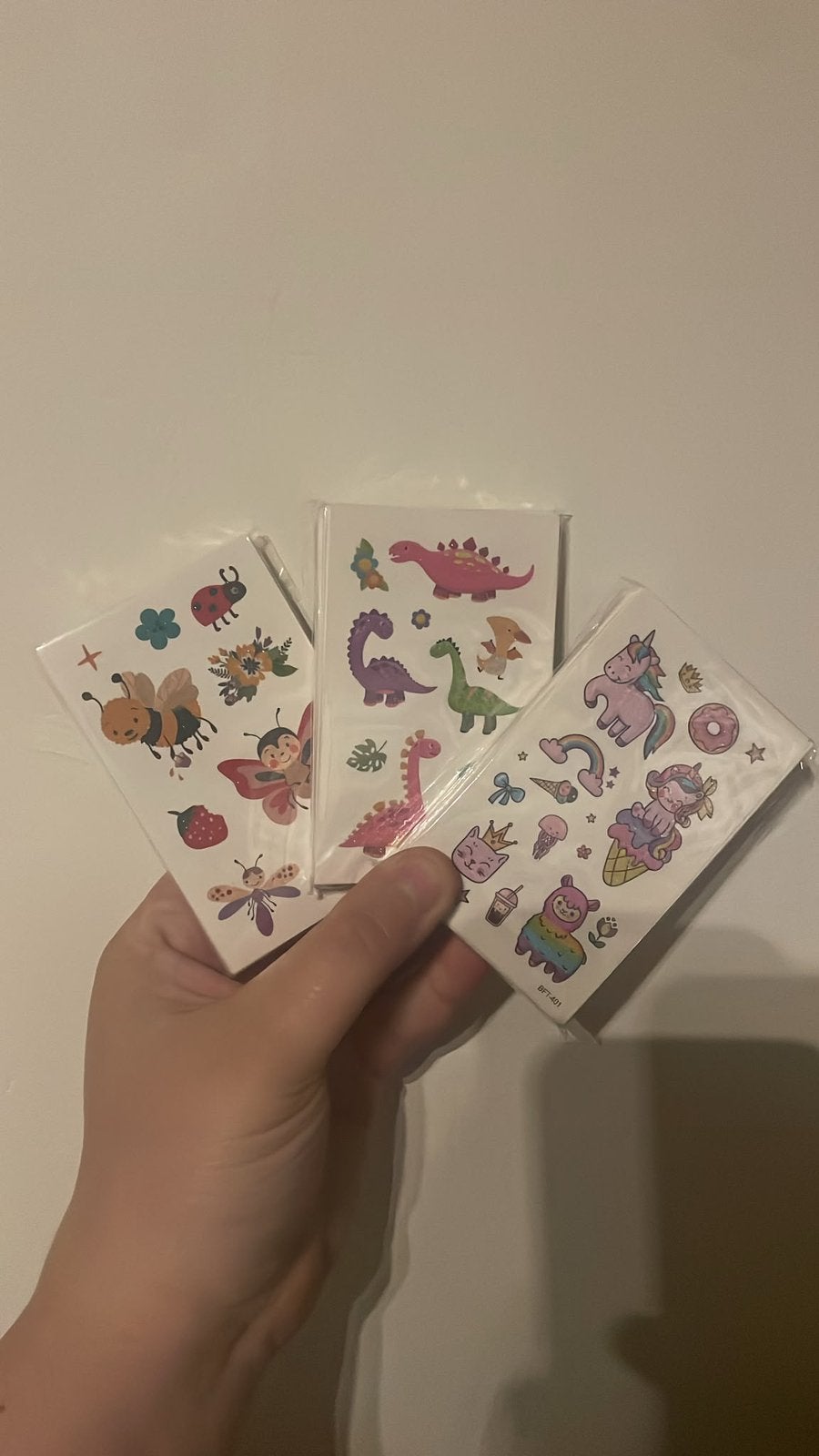 Lot de 3 paquets de tatouages temporaires, Enlèvement ou Envoi, Neuf