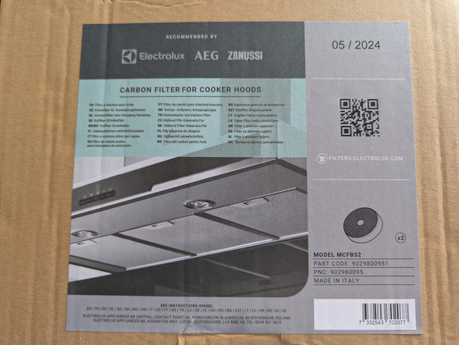 filtre a charbon hotte Electrolux, Samsung,aeg, Maison & Meubles, Enlèvement ou Envoi, Neuf