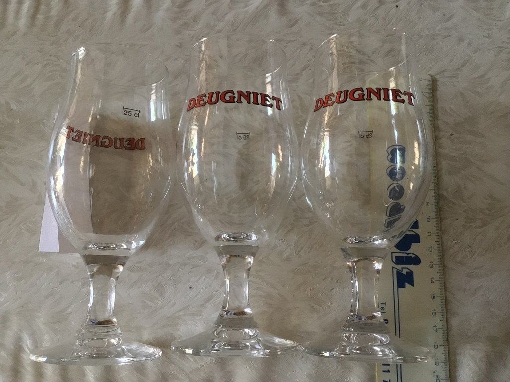 3 Deugniet bierglazen brasserie du Bocq Brouwerij Corsendonk, Verzamelen, Ophalen of Verzenden, Nieuw
