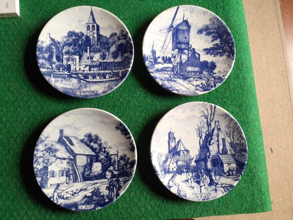 Sierbordjes Delfts Blauw, Antiek en Kunst, Ophalen