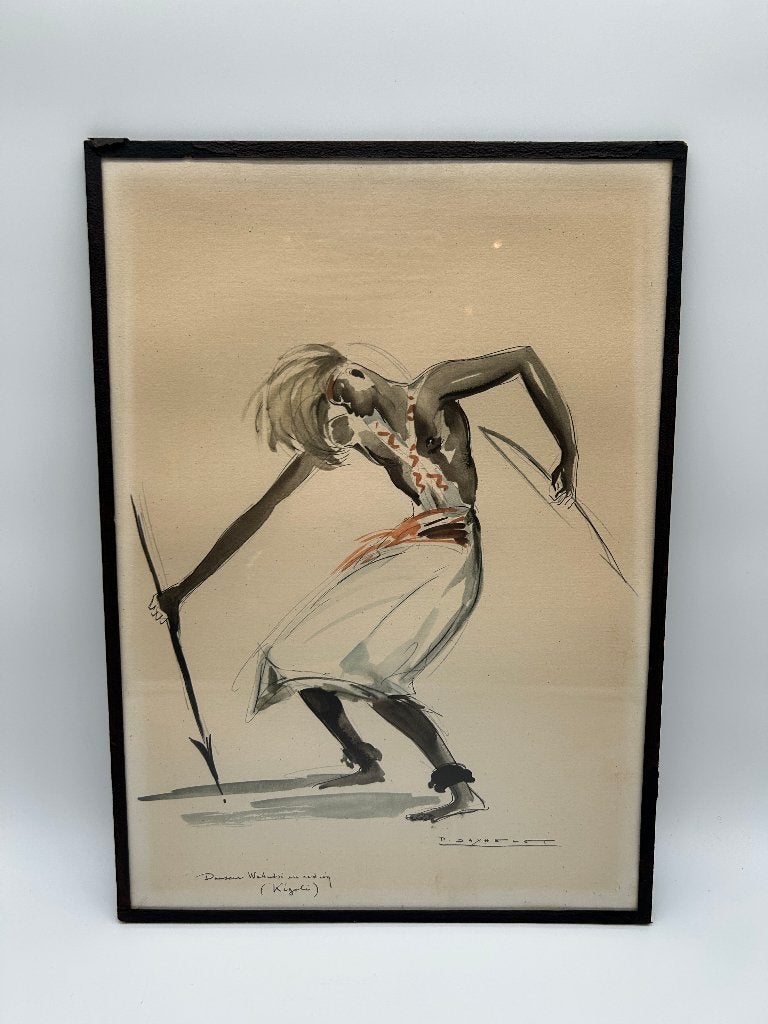 Lithographie couleur de Paul DAXHELET (1905 - 1993), Antiquités & Art, Art | Lithographies & Sérigraphies, Enlèvement ou Envoi