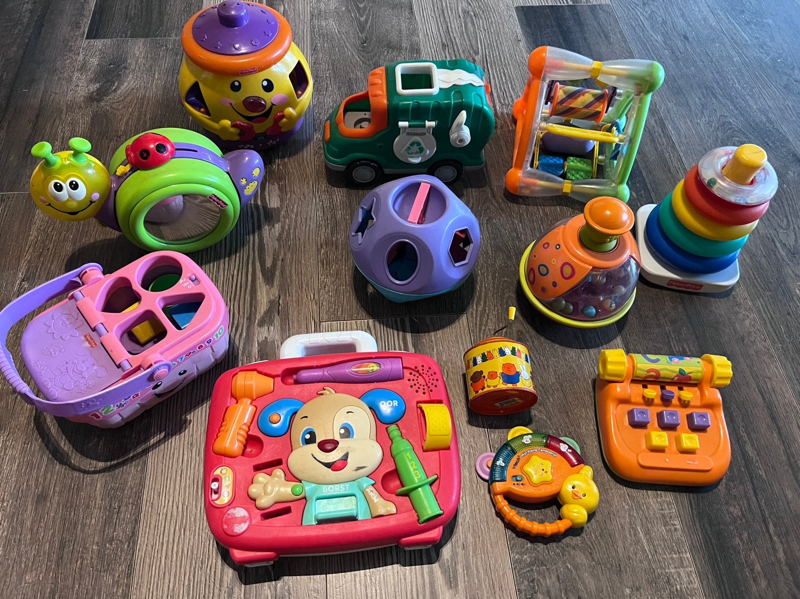 Babyspeelgoed van o.a. Fisher Price en V-tech, Kinderen en Baby's, Ophalen of Verzenden, Gebruikt, Met licht