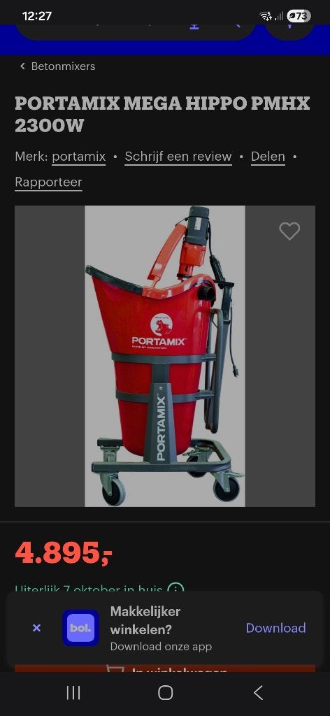 menger mixer egsline, Ophalen of Verzenden, Zo goed als nieuw