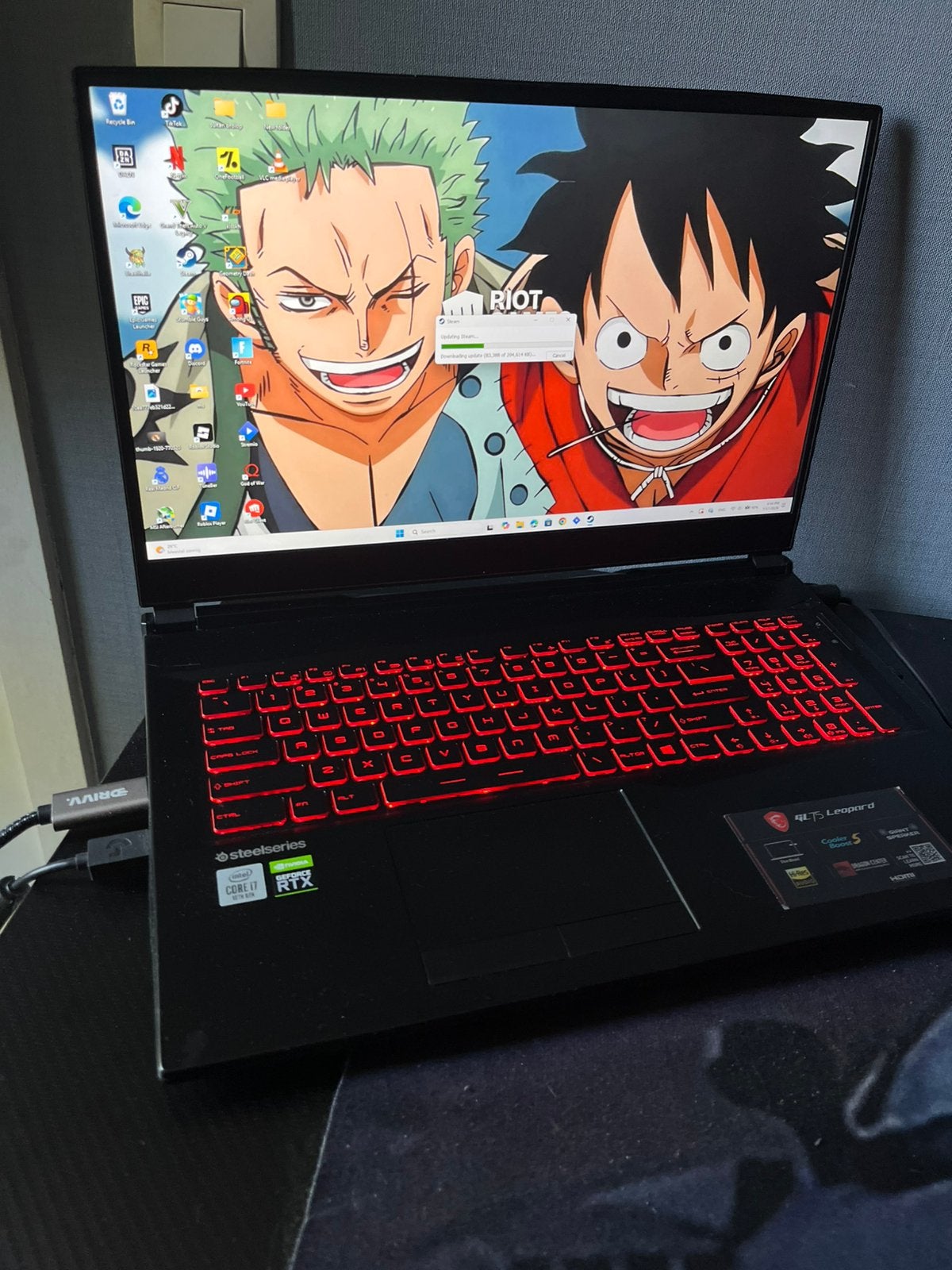 MSI GL75 Leopard 10SFR Gaming Laptop, Ophalen, Gebruikt, 2 tot 3 Ghz, Gaming