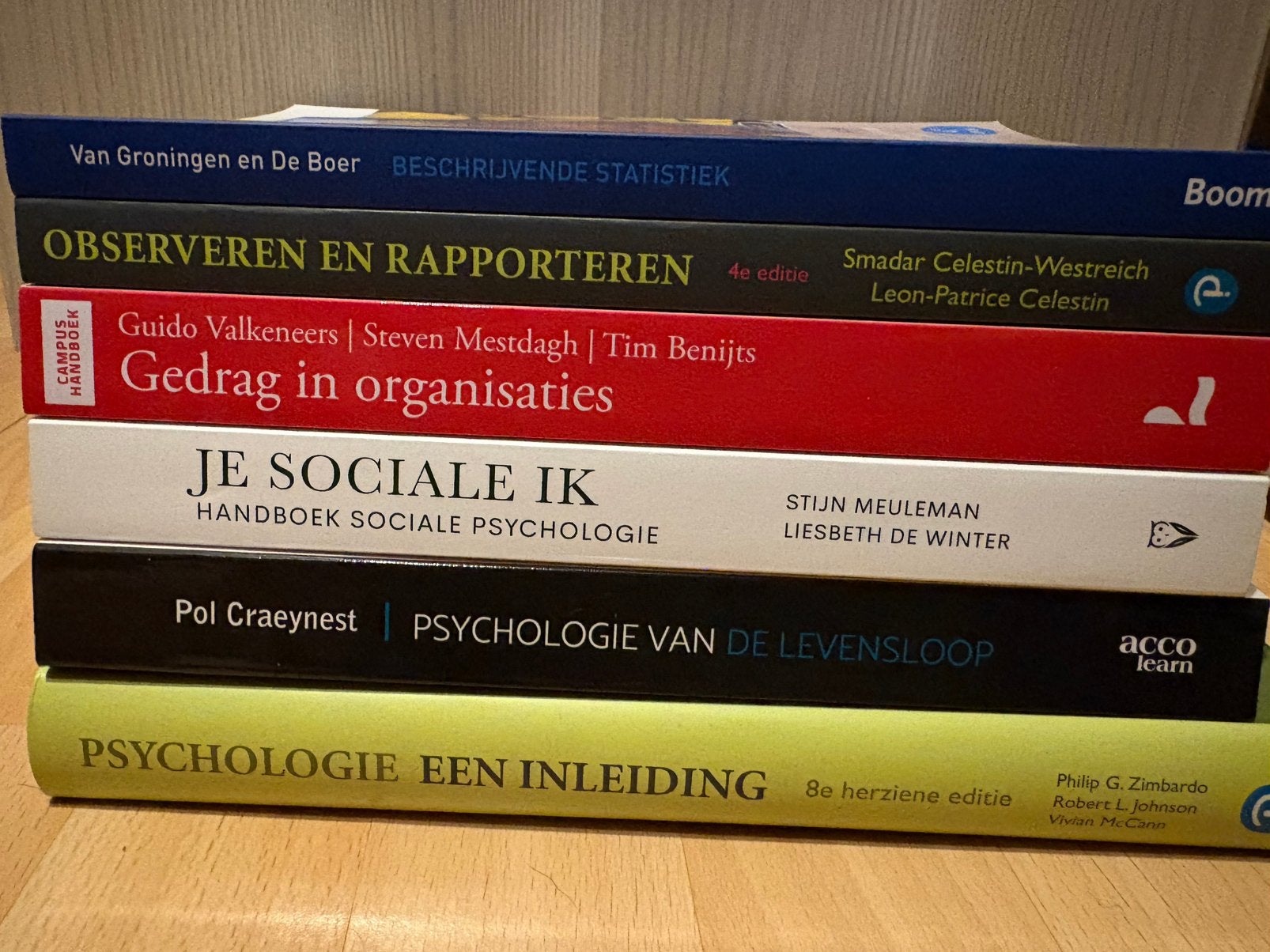 Boeken eerstejaar Toegepaste psychologie, Livres, Enlèvement, Comme neuf, Autres sujets/thèmes