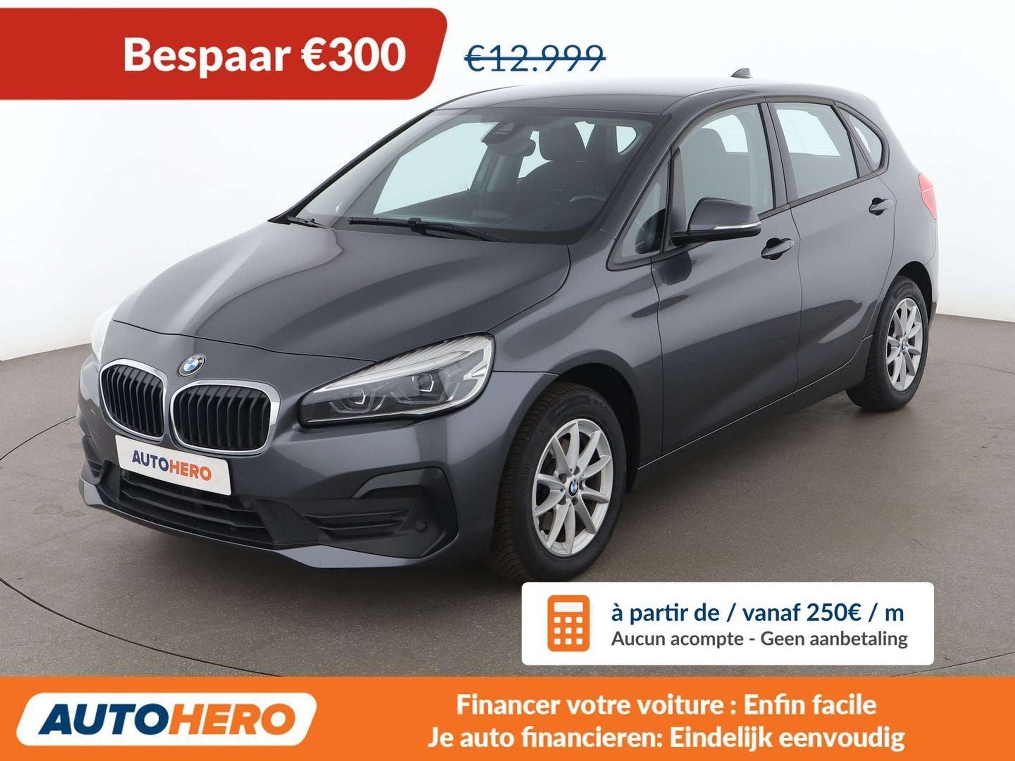 BMW 2 Serie 216 216d Active Tourer Advantage (bj 2020), Auto's, Stof, Gebruikt, Lichtsensor, 116 pk