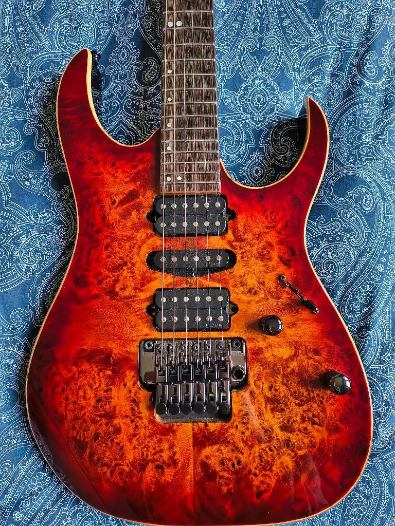 Ibanez RG1070PBZ BTB 2020 Brown Topaz Burst, Ophalen of Verzenden, Zo goed als nieuw, Solid body, Ibanez